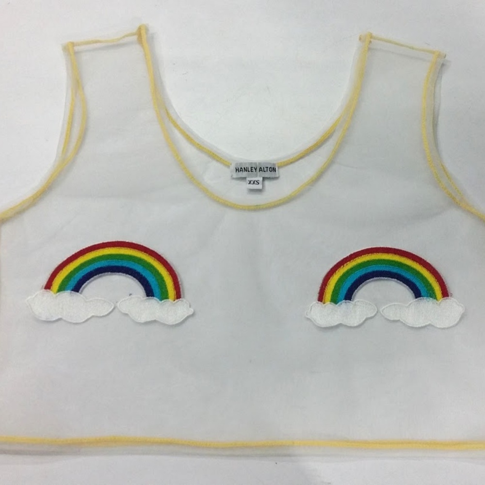 SUPER CUTE RAINBOW CROP TOP (NEW)